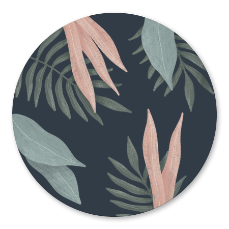 Botanisch bladeren donker